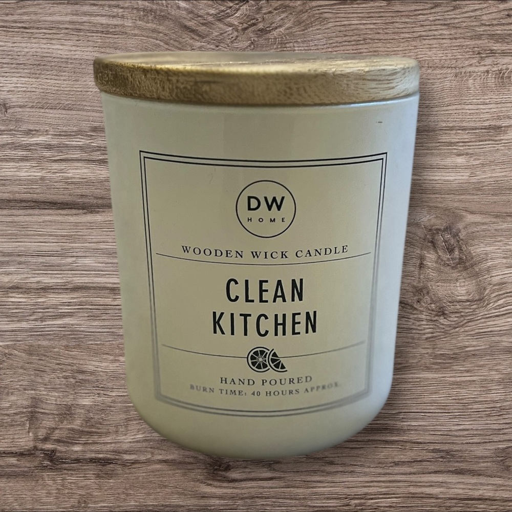 DW Home Clean Kitchen Candle with Wooden Wick - Cream